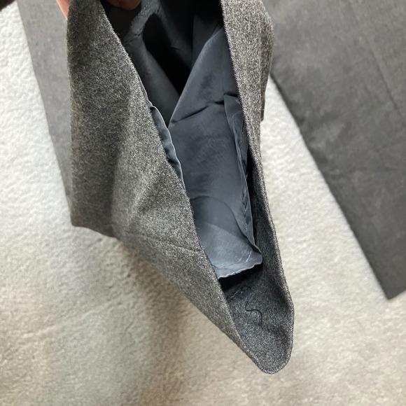 Talbots Wool Pants Women 8 Gray Dress Trousers Chinos Straight Leg Career Office - Picture 8 of 8